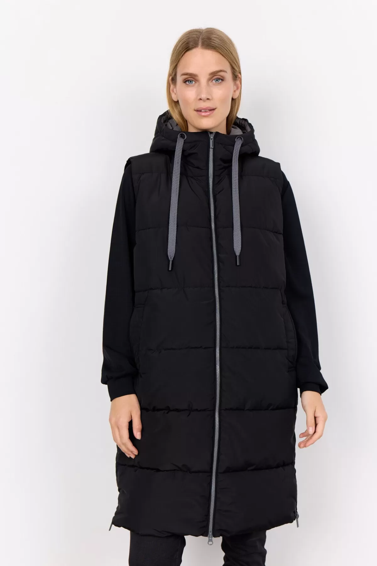 Soyaconcept Outerwear-SC-NINA 27 Waistcoat Black