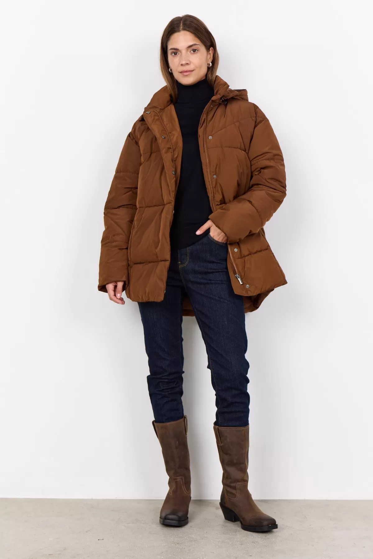 Soyaconcept Outerwear-SC-NINA 28 Jacket Brown
