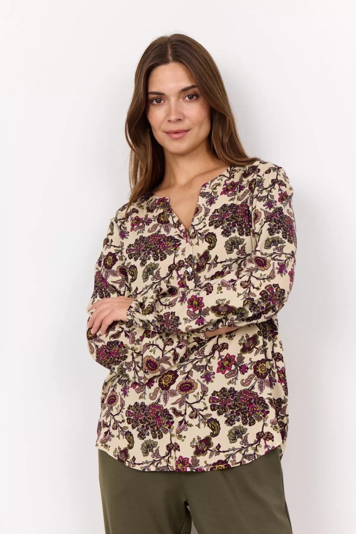 Soyaconcept Blouses And Shirts-SC-NINE 1 Blouse Pink