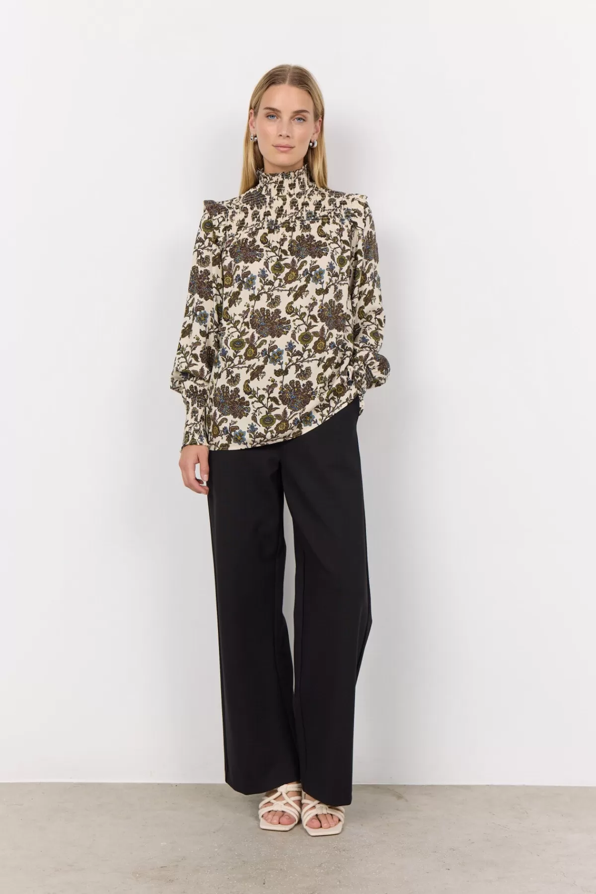 Soyaconcept Blouses And Shirts-SC-NINE 2 Blouse Dark green