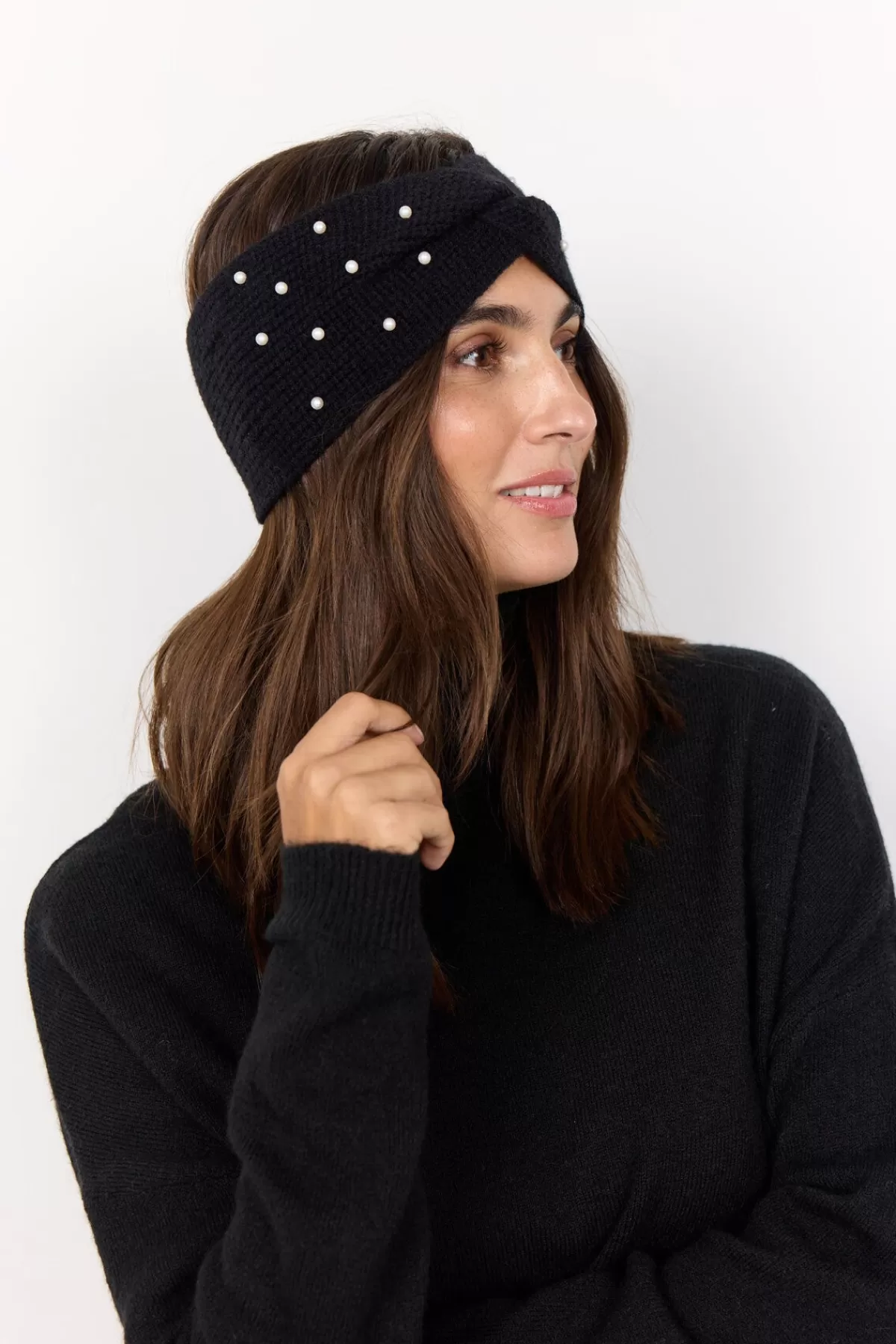 Soyaconcept Accessories-SC-NINO 1 Headband Black
