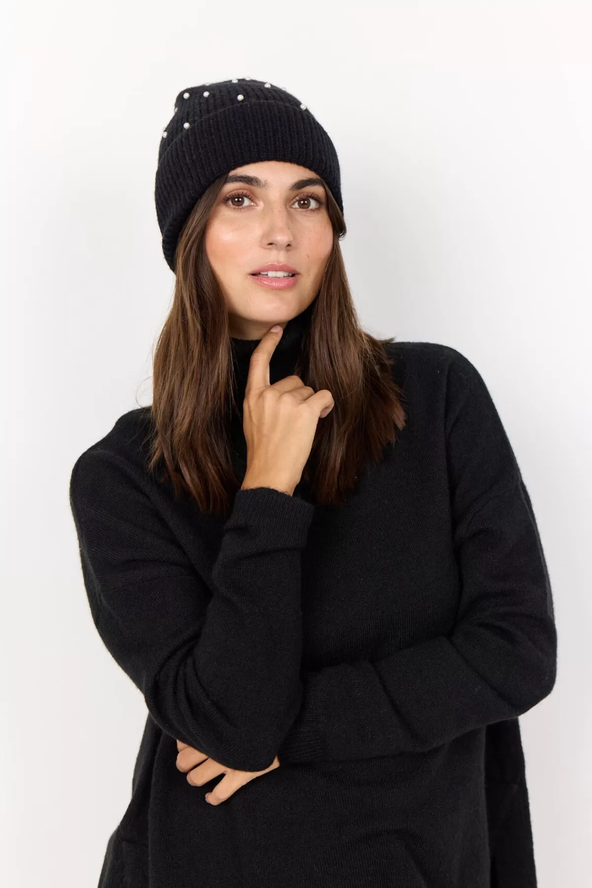 Soyaconcept Accessories-SC-NINO 2 Hat Black