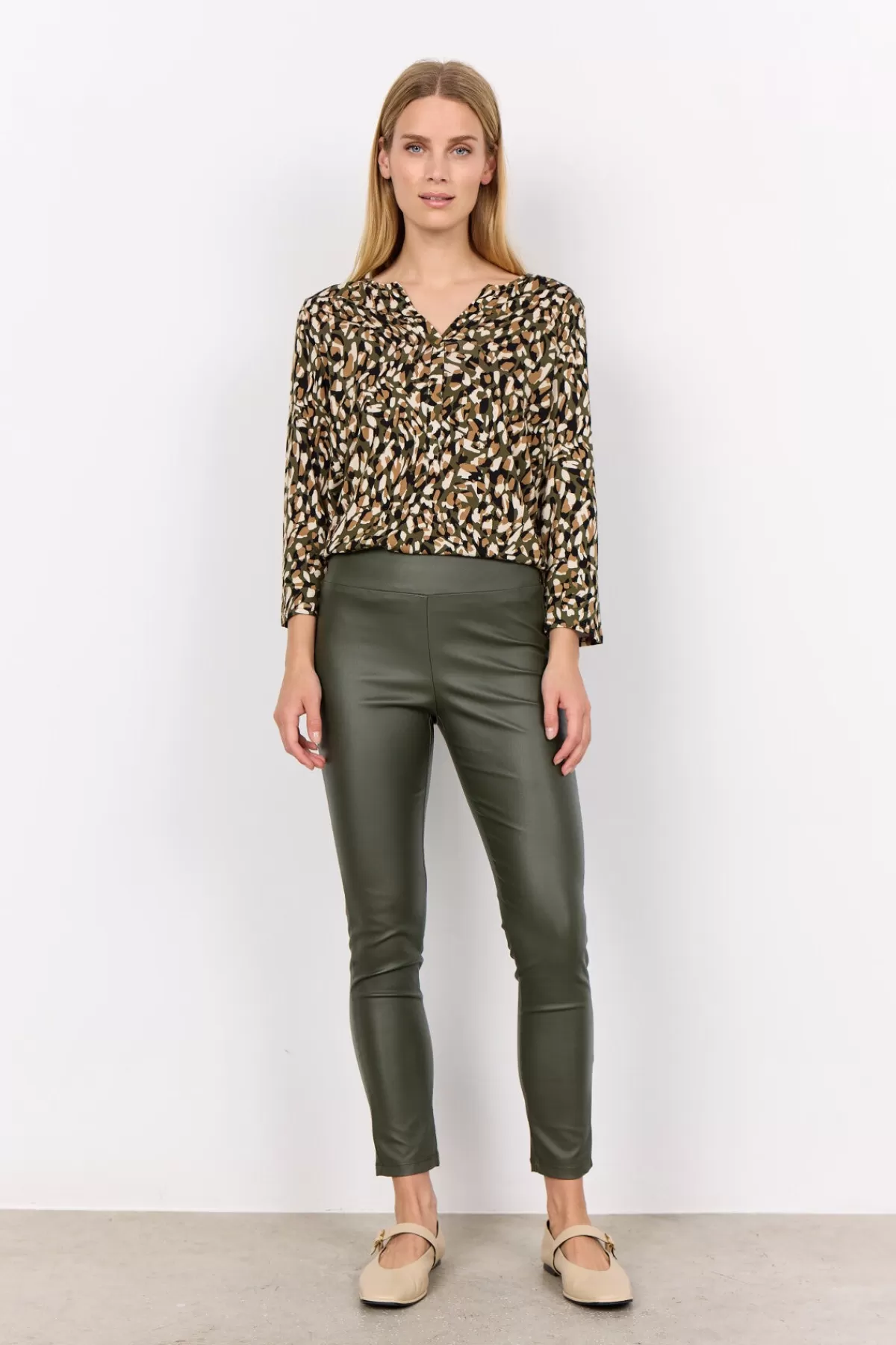 Soyaconcept Pants-SC-PAM 2-B Pants Olive