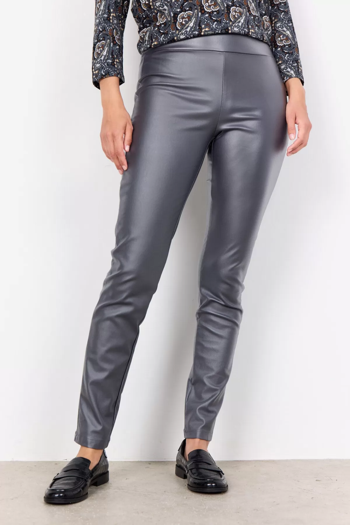 Soyaconcept Pants-SC-PAM 9-B Pants Dark grey
