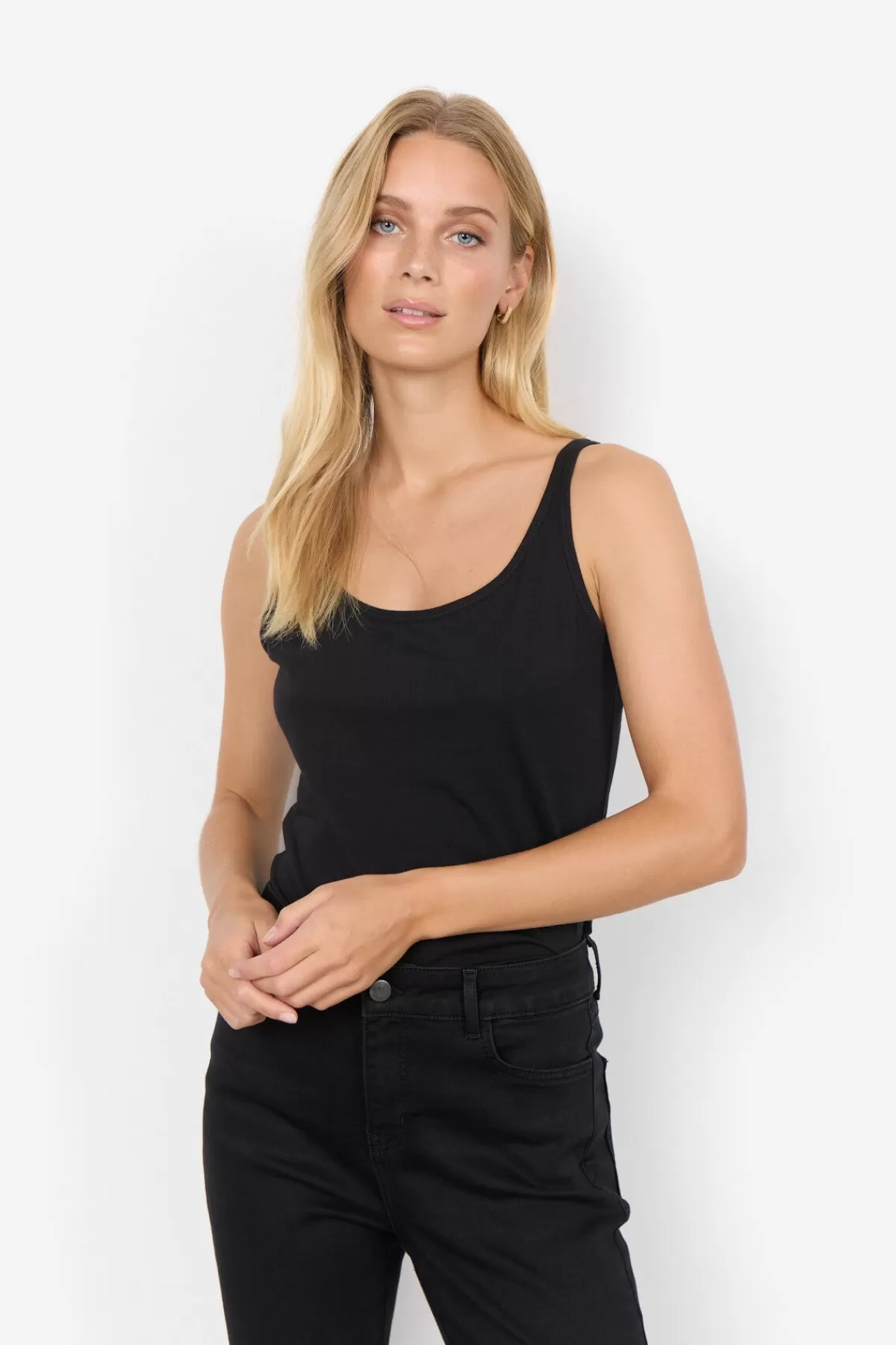 Soyaconcept T-Shirts And Tops-SC-PYLLE 122 Top Black