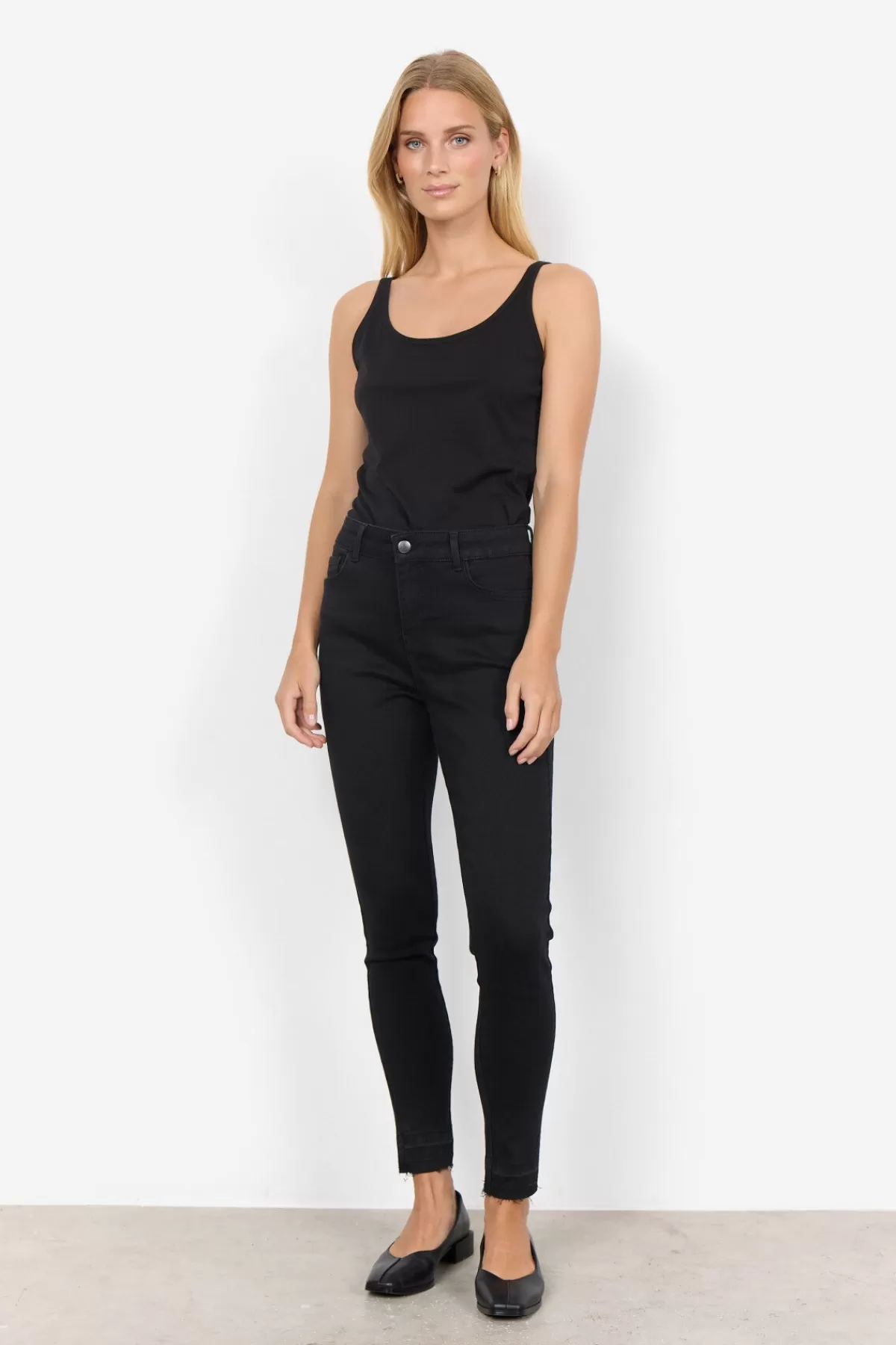 Soyaconcept T-Shirts And Tops-SC-PYLLE 122 Top Black