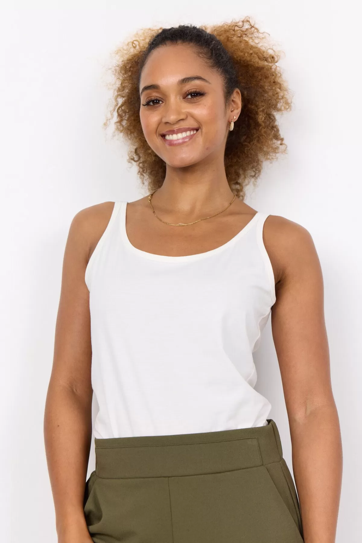 Soyaconcept T-Shirts And Tops-SC-PYLLE 122 Top Off white