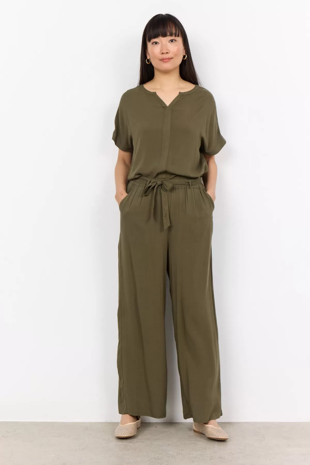 Soyaconcept Pants-SC-RADIA 195-B Pants Olive