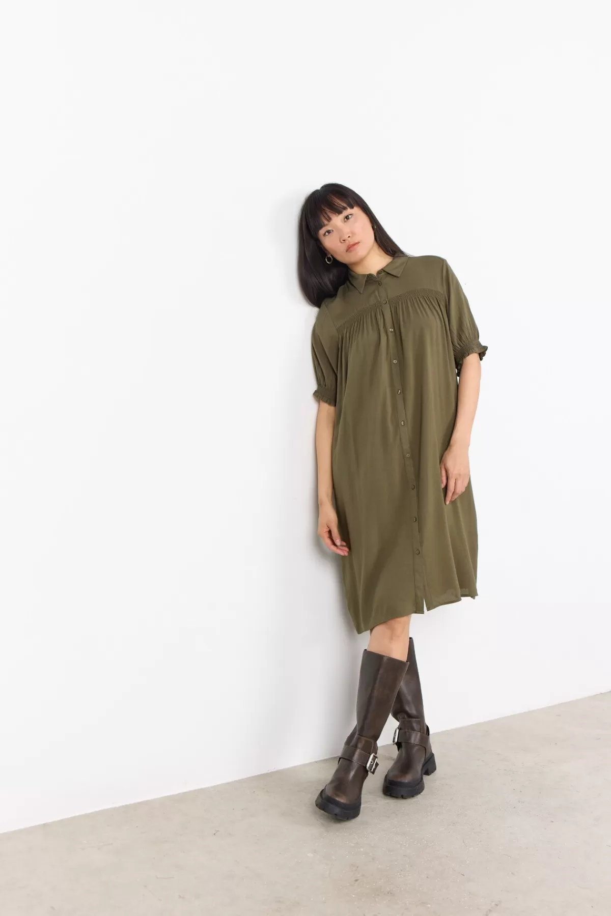Soyaconcept Dresses-SC-RADIA 198 Dress Olive
