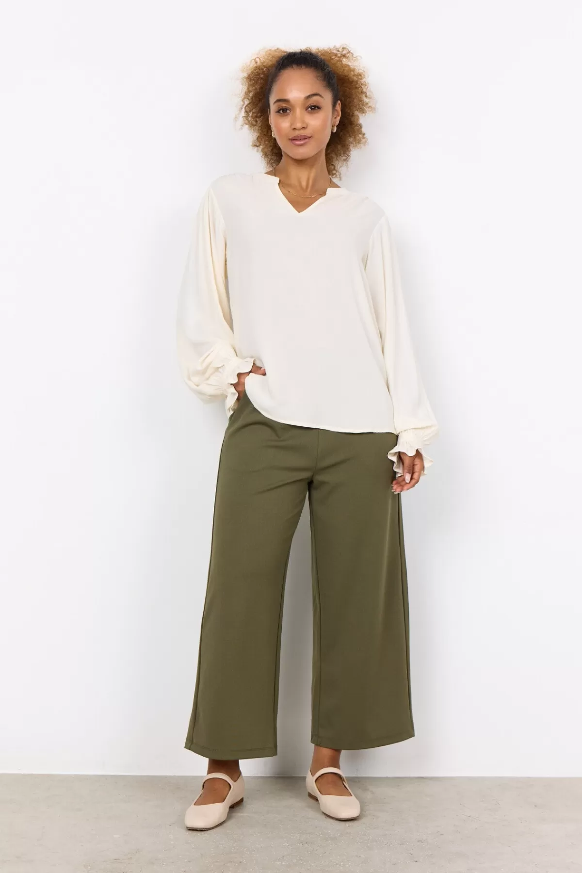 Soyaconcept Blouses And Shirts-SC-RADIA 199 Blouse Cream