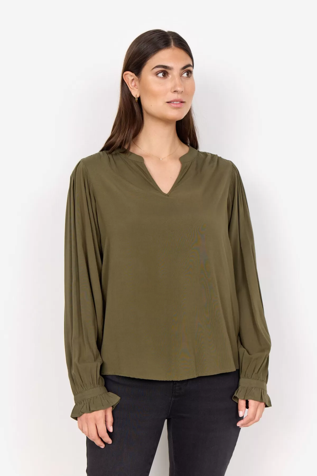 Soyaconcept Blouses And Shirts-SC-RADIA 199 Blouse Olive