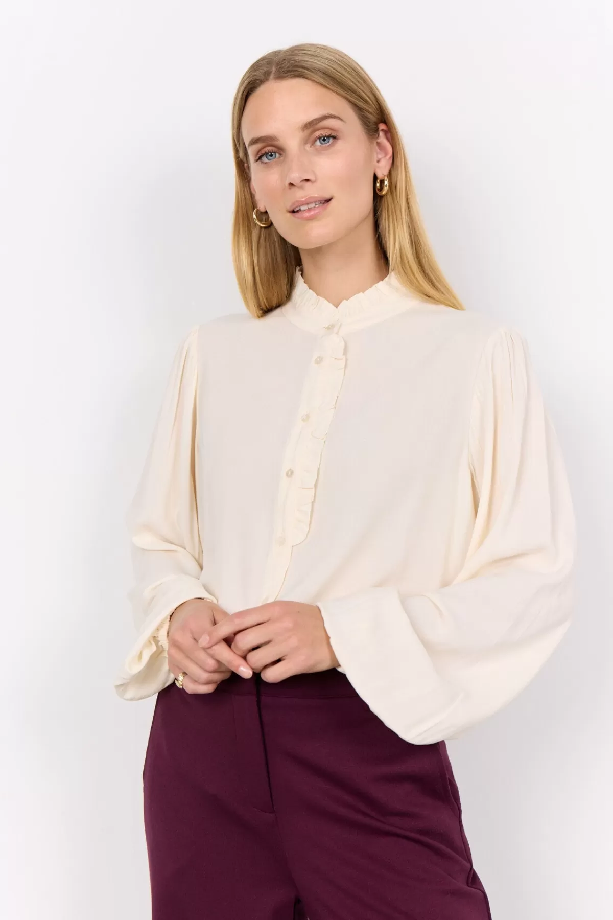 Soyaconcept Blouses And Shirts-SC-RADIA 200 Shirt Cream