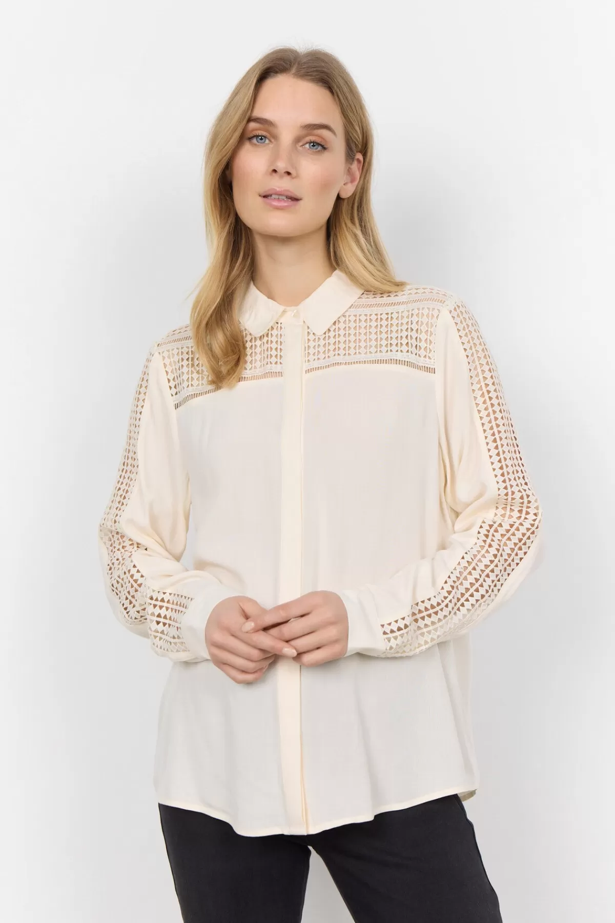 Soyaconcept Blouses And Shirts-SC-RADIA 201 Shirt Cream