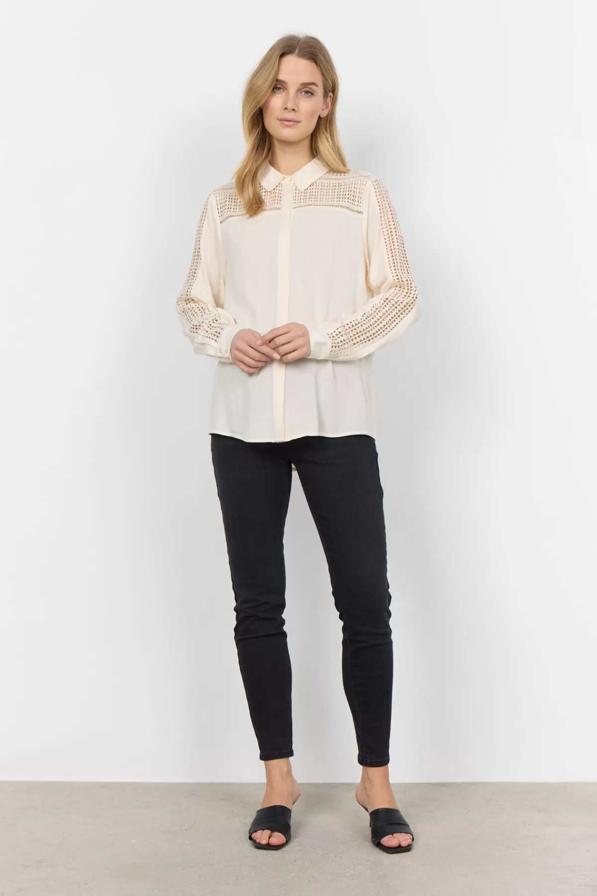 Soyaconcept Blouses And Shirts-SC-RADIA 201 Shirt Cream