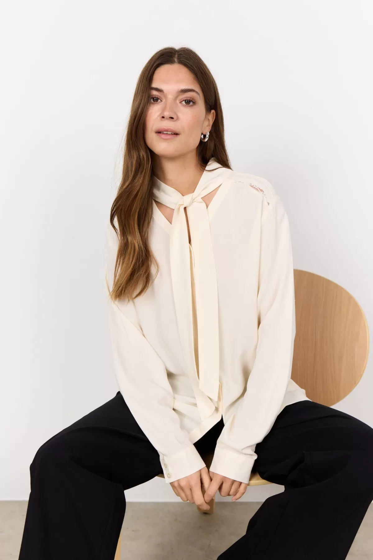 Soyaconcept Blouses And Shirts-SC-RADIA 203 Shirt Cream