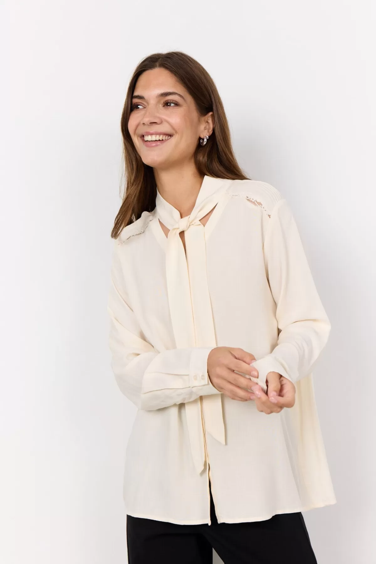 Soyaconcept Blouses And Shirts-SC-RADIA 203 Shirt Cream