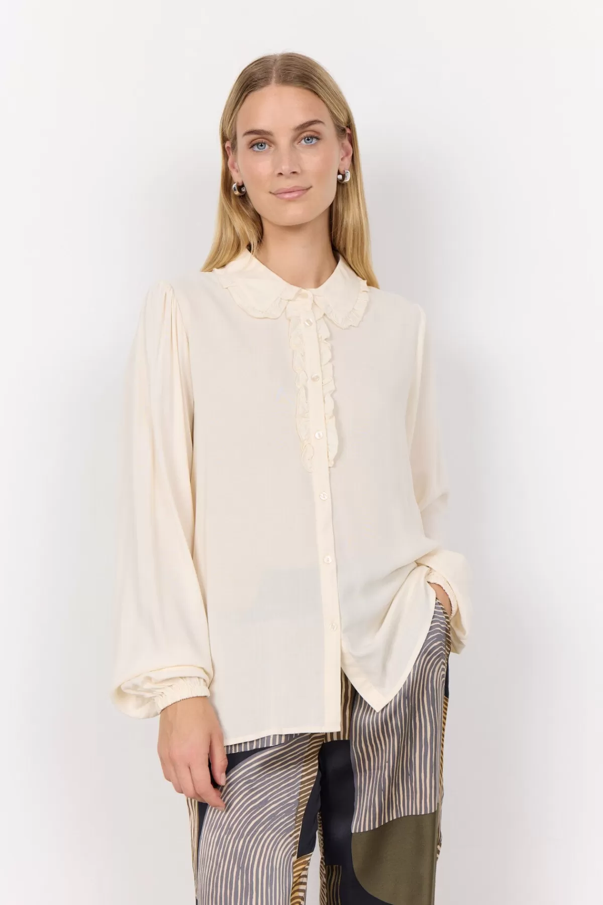 Soyaconcept Blouses And Shirts-SC-RADIA 204 Shirt Cream