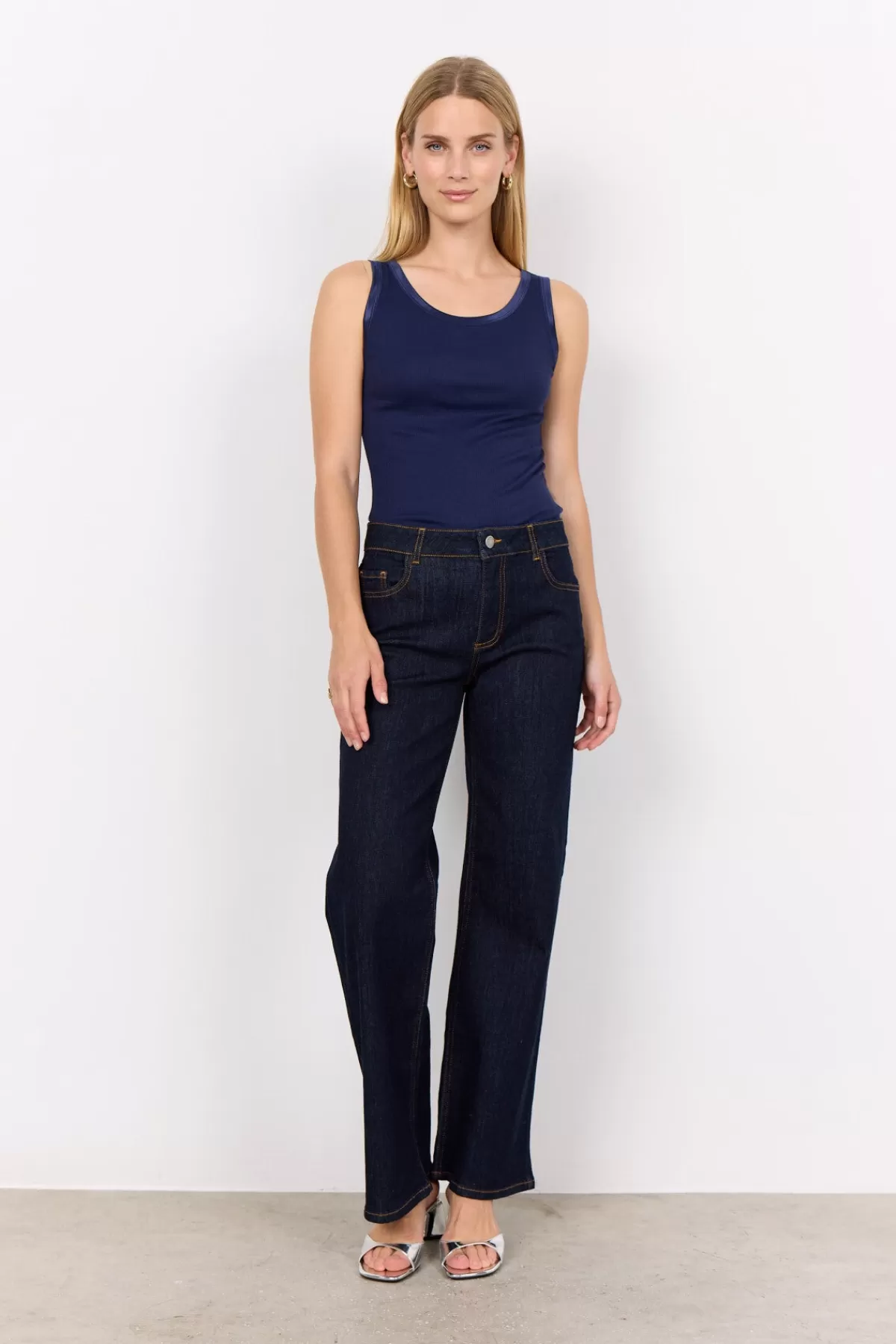 Soyaconcept T-Shirts And Tops-SC-RYAN 1 Top Dark blue