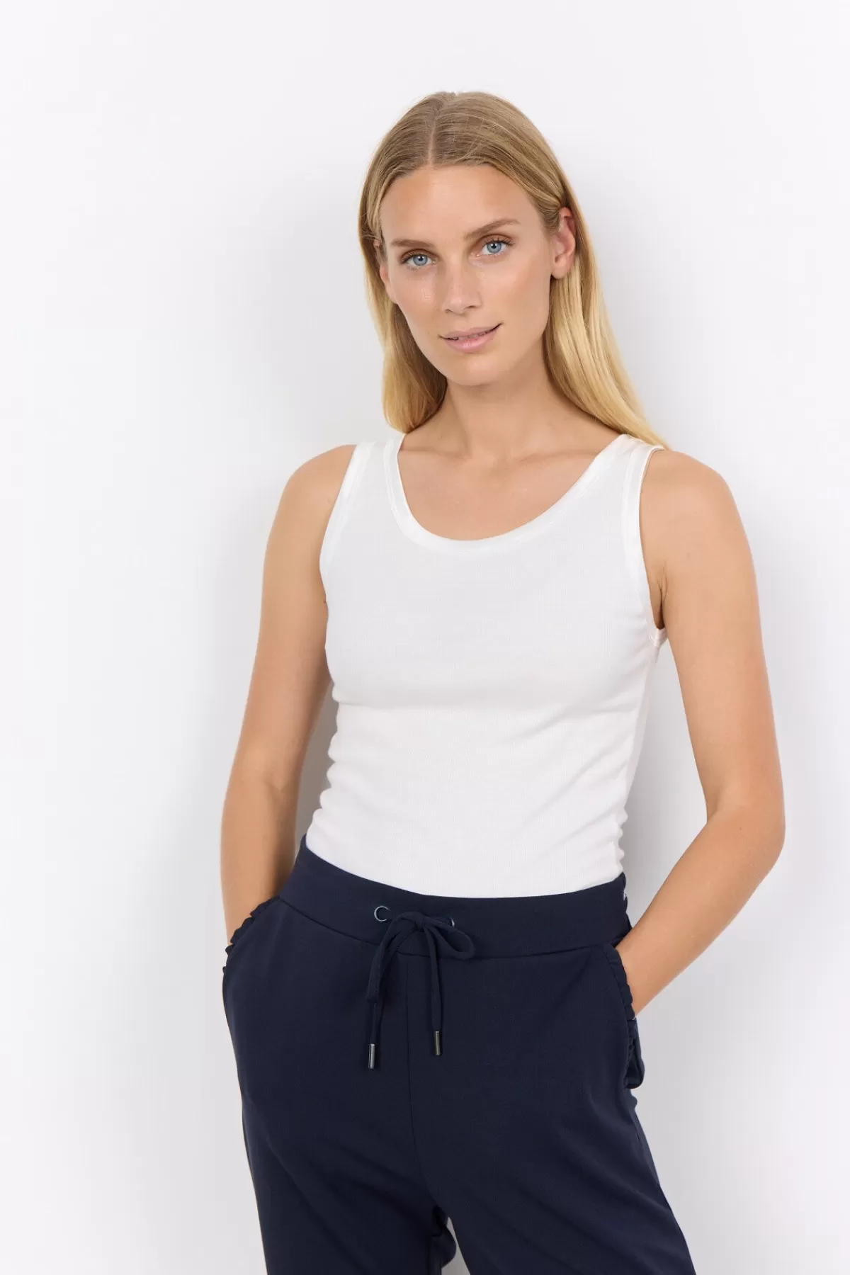 Soyaconcept T-Shirts And Tops-SC-RYAN 1 Top Off white