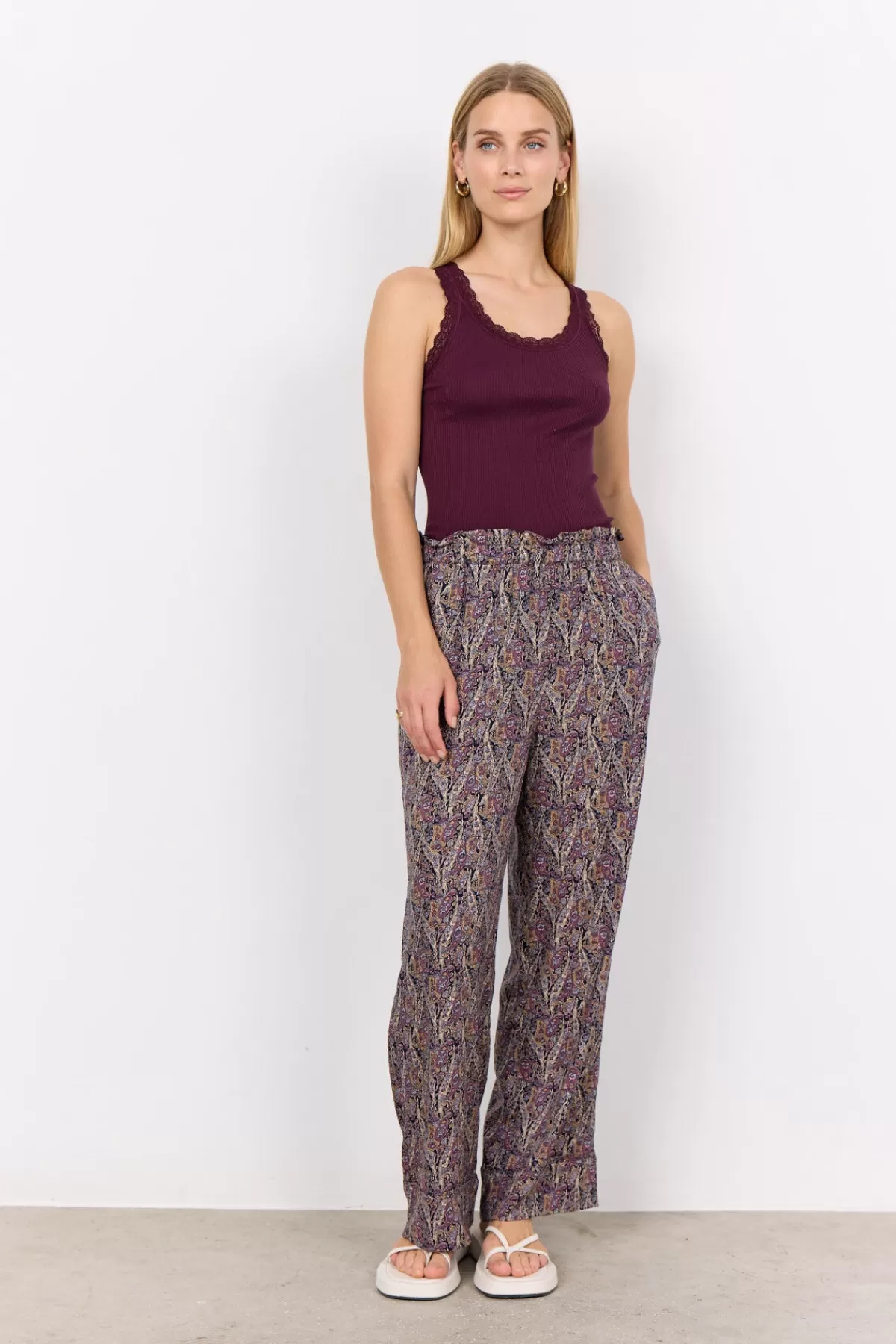 Soyaconcept T-Shirts And Tops-SC-SARONA 1 Top Bordeaux