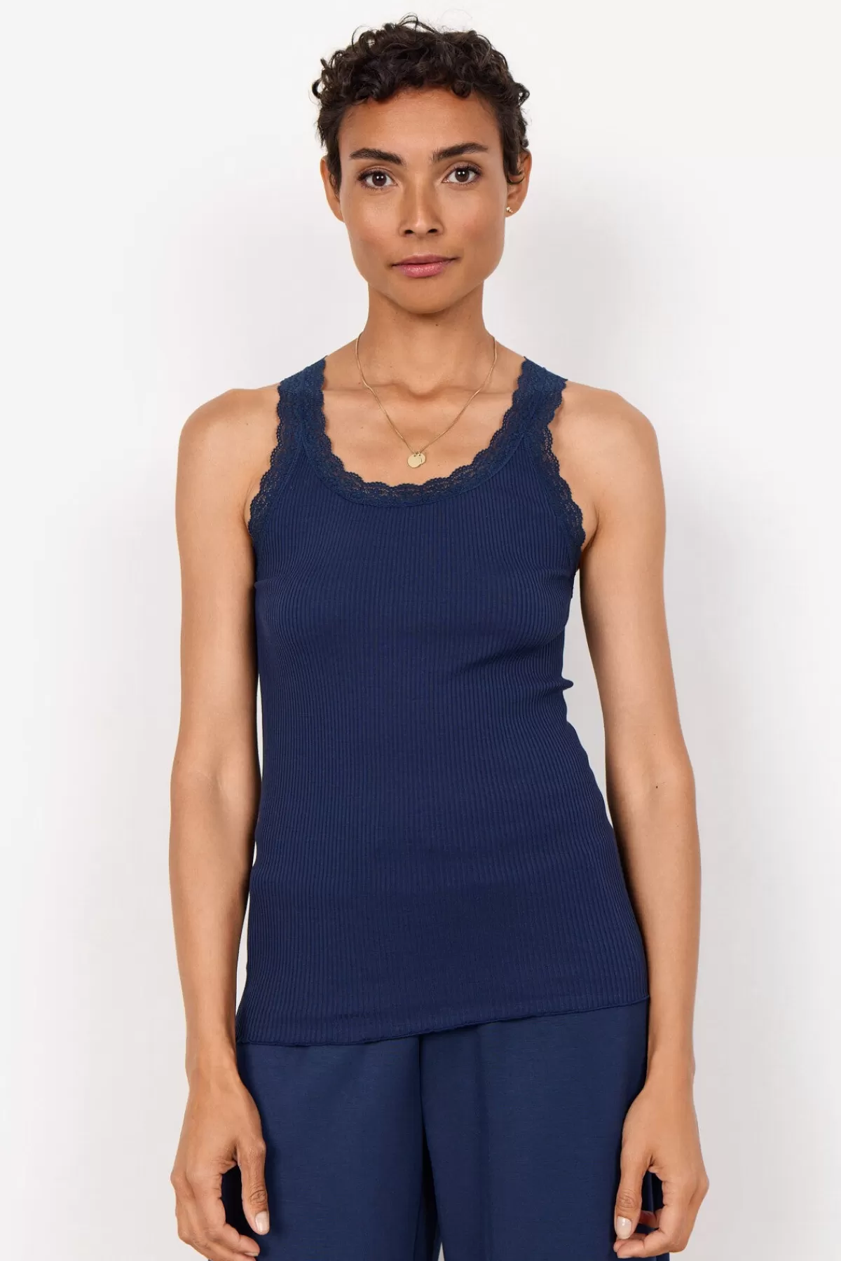 Soyaconcept T-Shirts And Tops-SC-SARONA 1 Top Dark blue