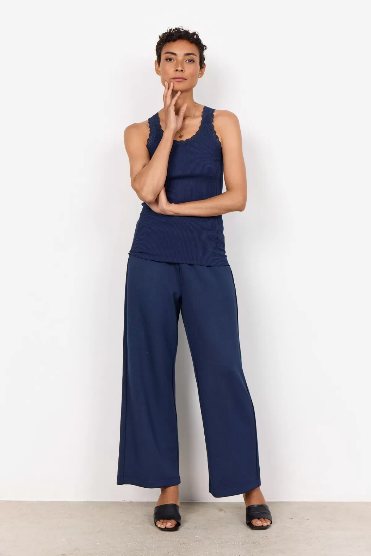 Soyaconcept T-Shirts And Tops-SC-SARONA 1 Top Dark blue