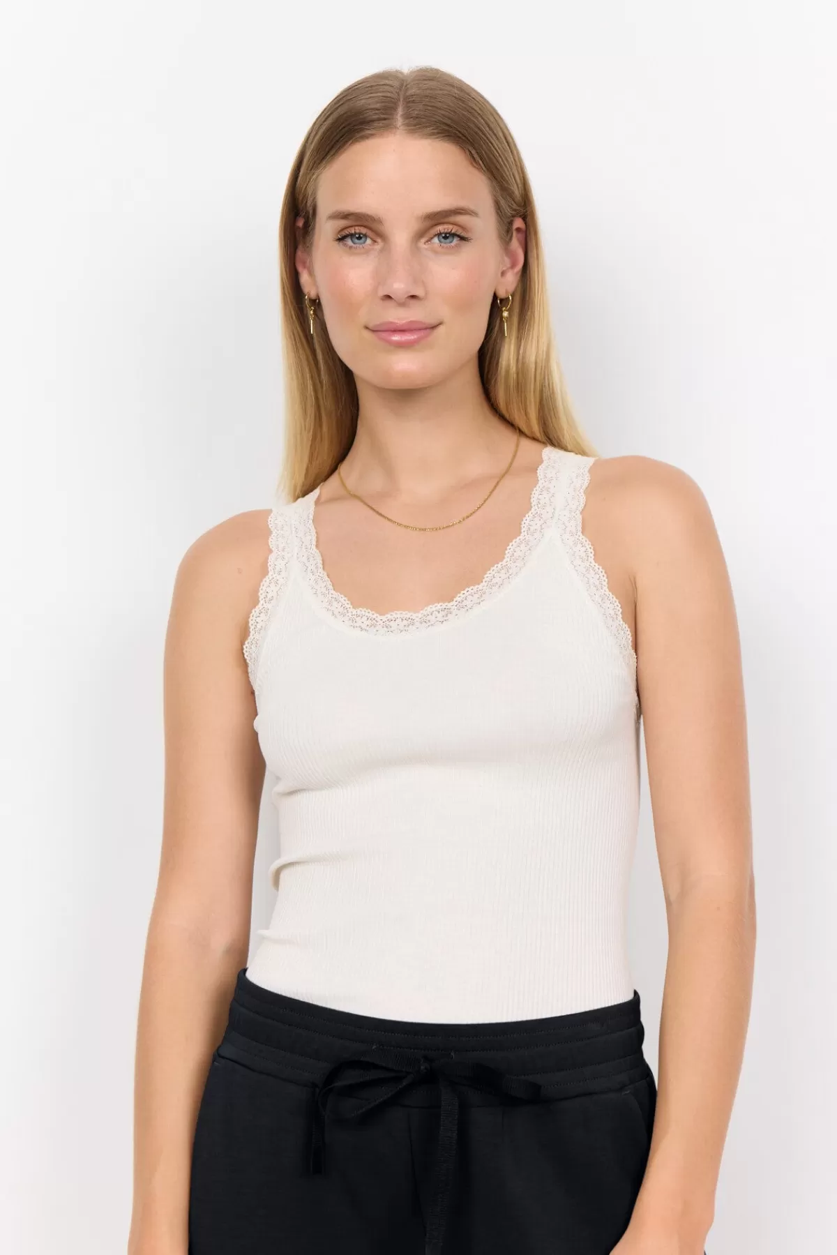 Soyaconcept T-Shirts And Tops-SC-SARONA 1 Top Off white