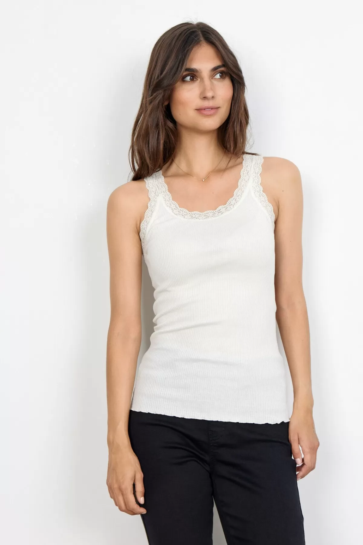 Soyaconcept T-Shirts And Tops-SC-SARONA 1 Top Off white