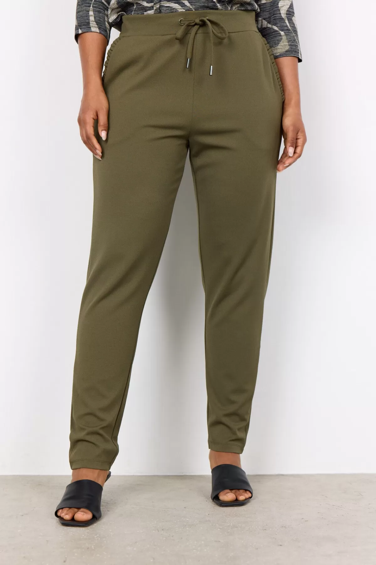 Soyaconcept Pants-SC-SIHAM 1 Pants Olive