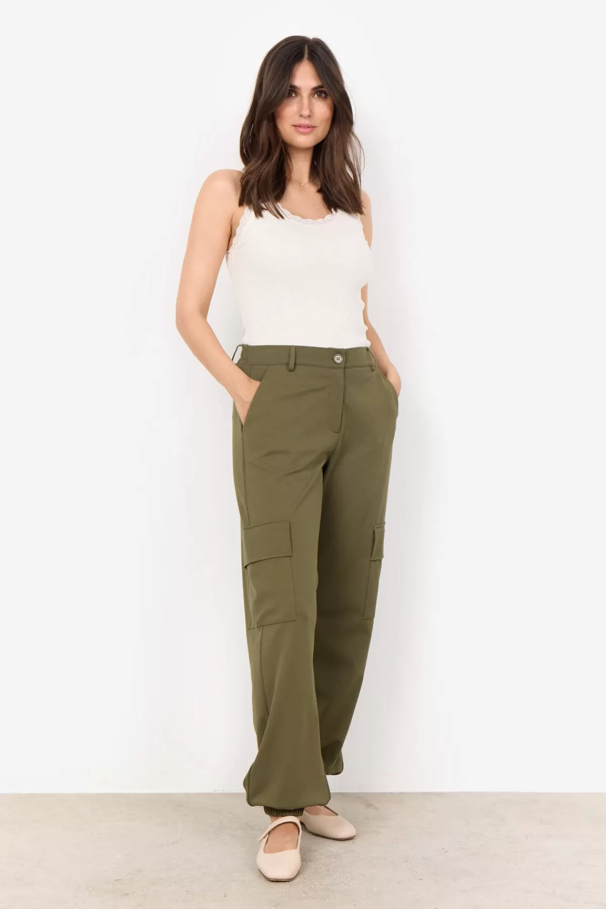 Soyaconcept Pants-SC-SIHAM 72 Pants Olive