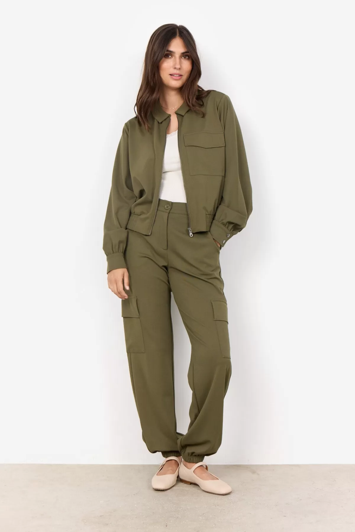 Soyaconcept Outerwear-SC-SIHAM 73 Jacket Olive