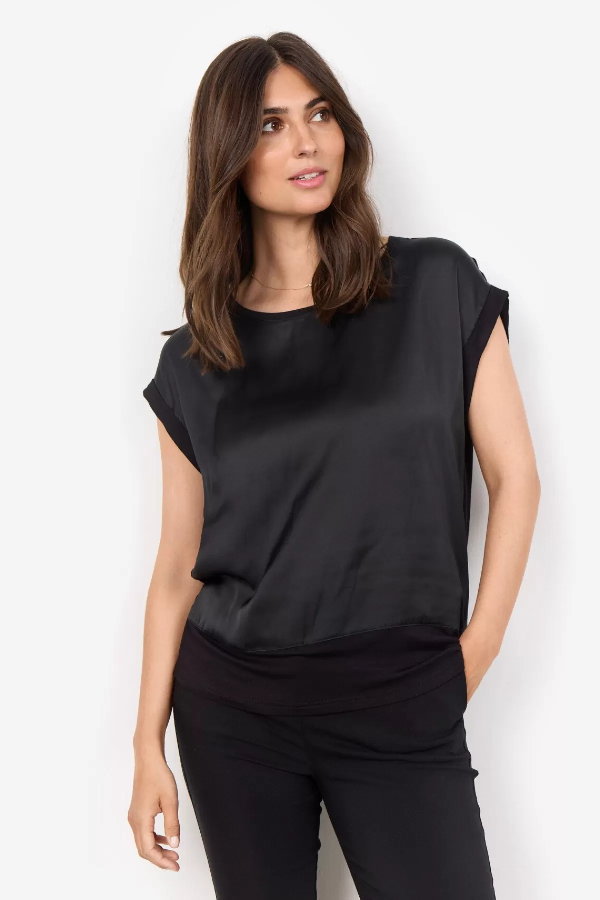 Soyaconcept T-Shirts And Tops-SC-THILDE 6 T-shirt Black
