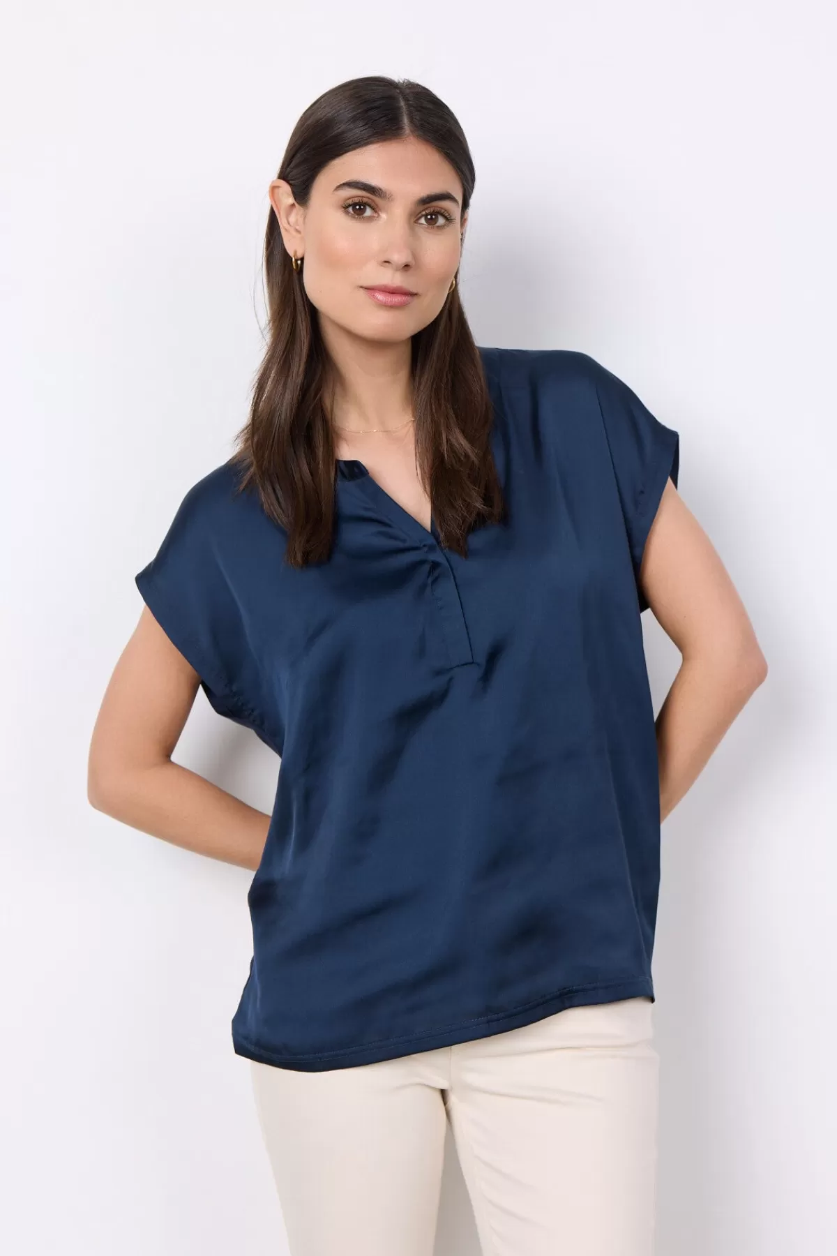 Soyaconcept Blouses And Shirts-SC-THILDE 6 T-shirt Navy