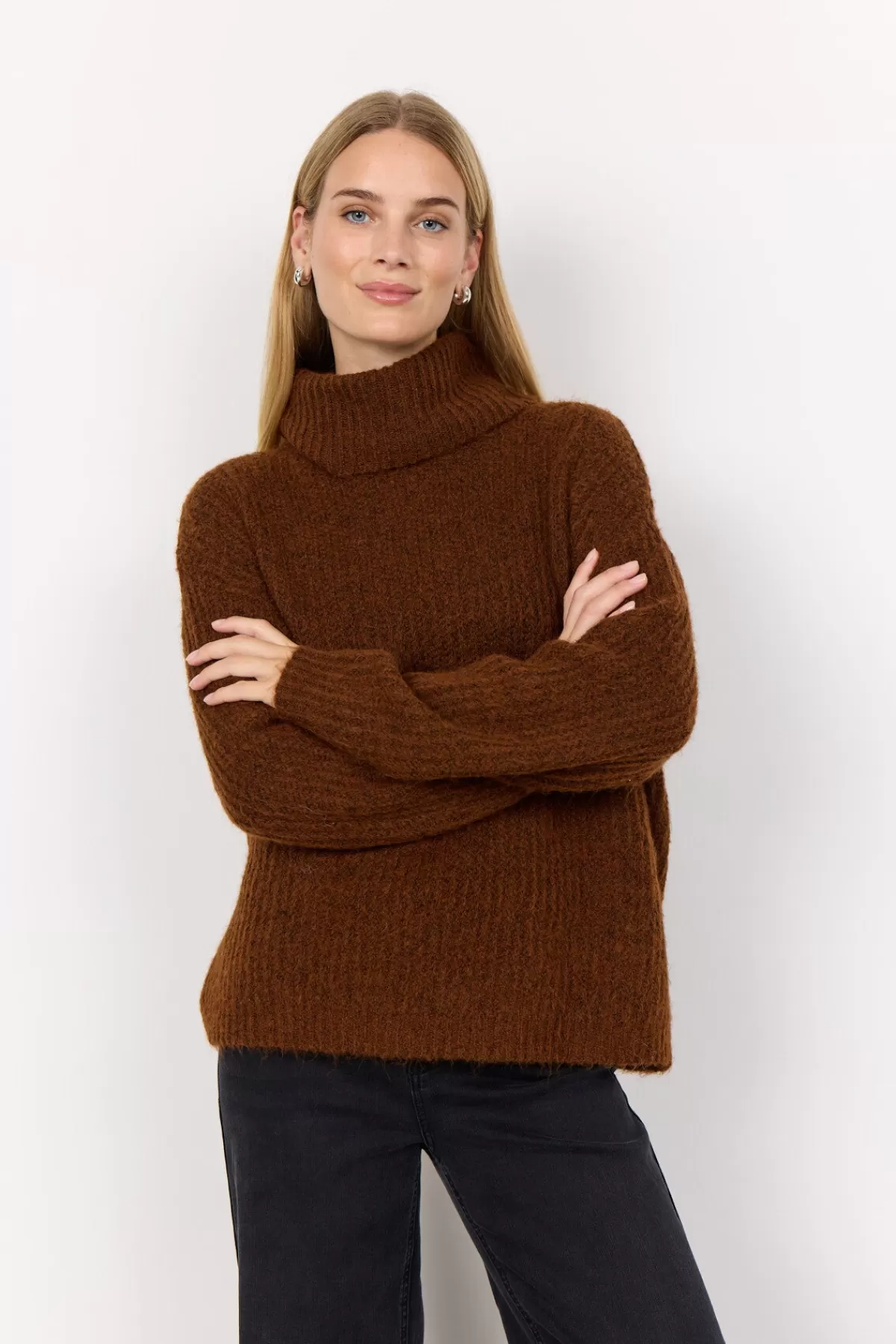 Soyaconcept Knitwear-SC-TORINO 2 Pullover Brown