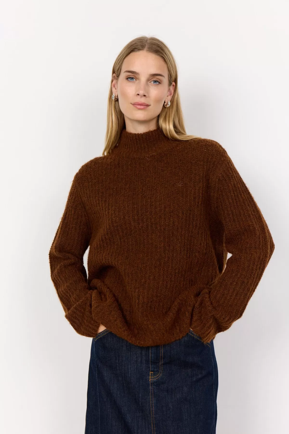 Soyaconcept Knitwear-SC-TORINO 8 Pullover Brown