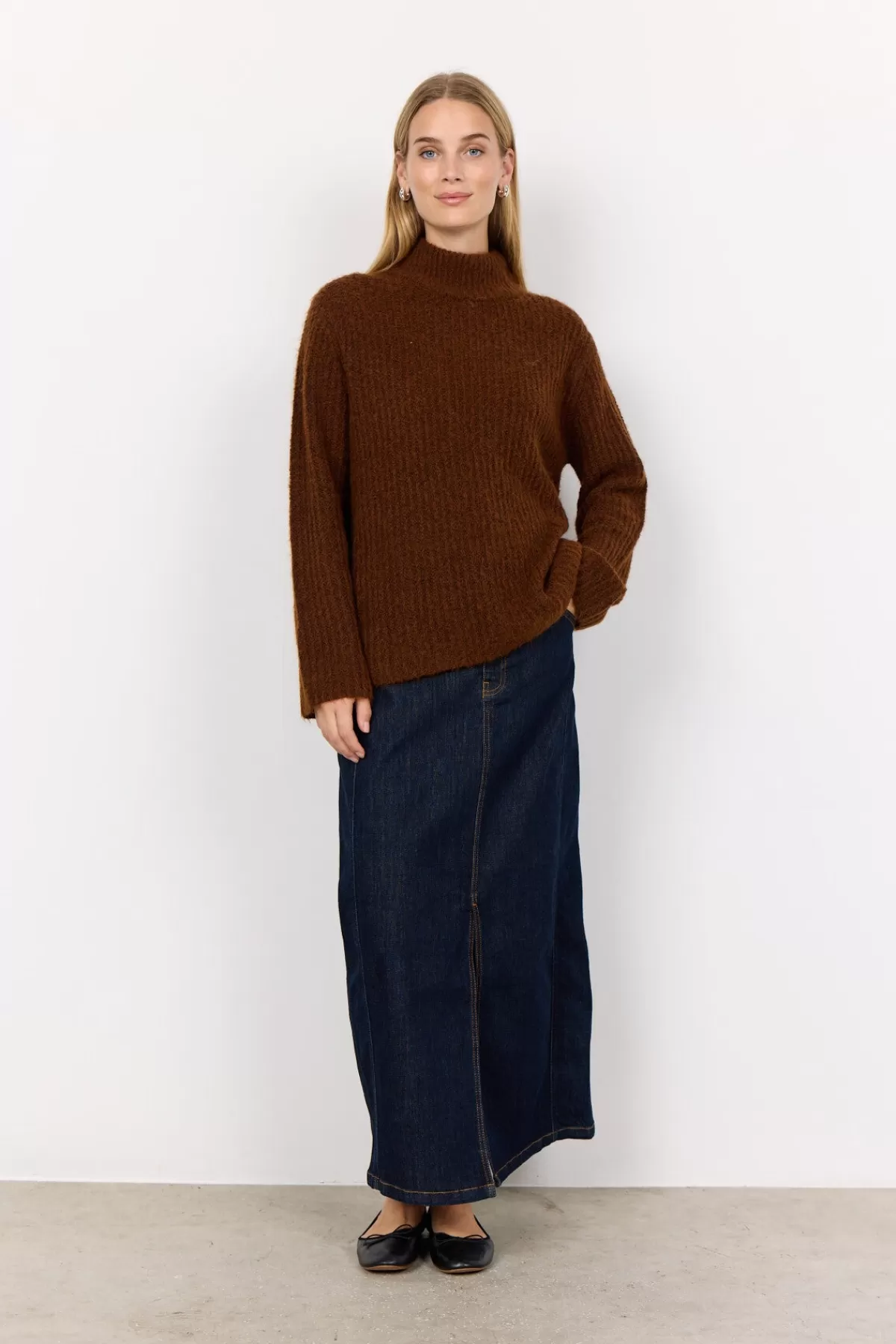 Soyaconcept Knitwear-SC-TORINO 8 Pullover Brown