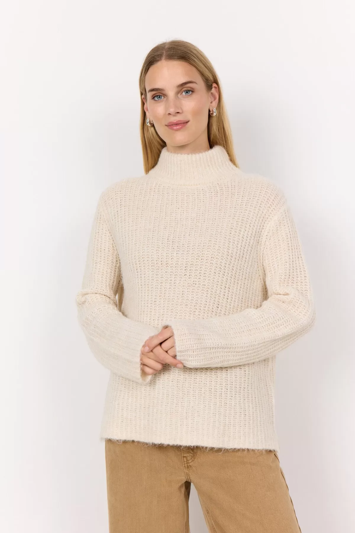 Soyaconcept Knitwear-SC-TORINO 8 Pullover Cream