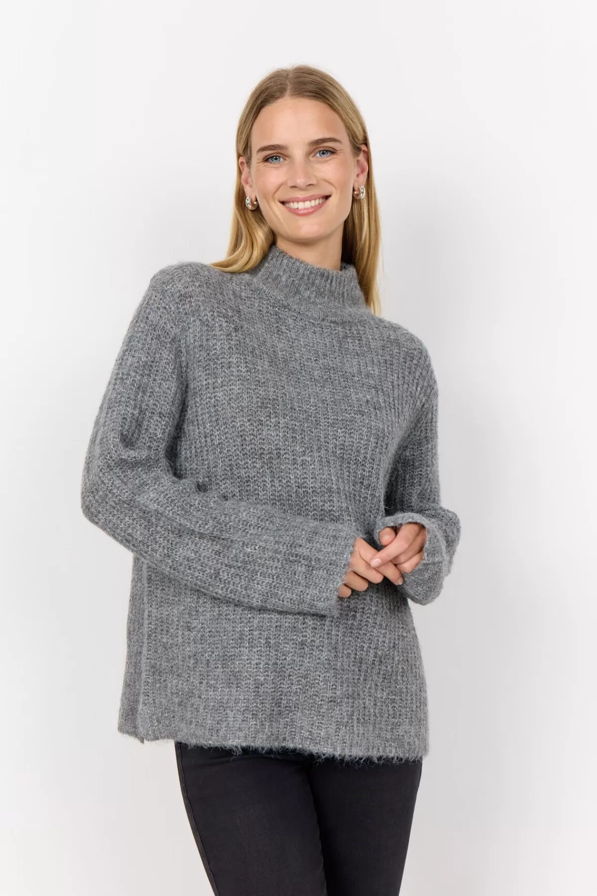 Soyaconcept Knitwear-SC-TORINO 8 Pullover Grey