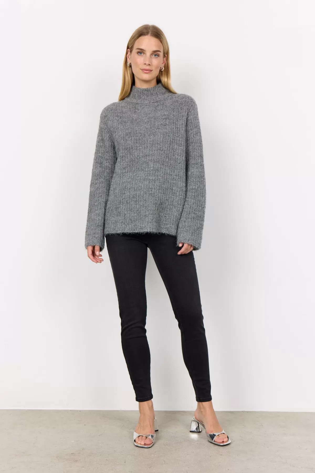 Soyaconcept Knitwear-SC-TORINO 8 Pullover Grey